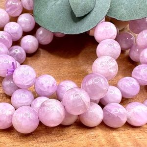9mm -Rare- Kunzite Beaded Bracelet